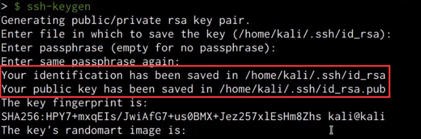ssh-keygen output ssh-keygen output